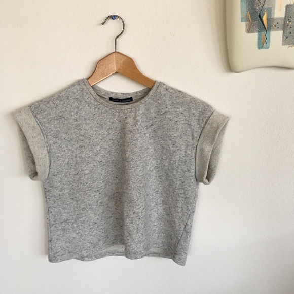 Brandy Melville Sweaters - Brandy Melville Cuffed Sleeve Sweater Crop